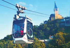 visutá lanová dráha (Schwebeseilbahn)